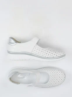 Semler – Mary Jane Sneaker aus Kalbleder weiß
