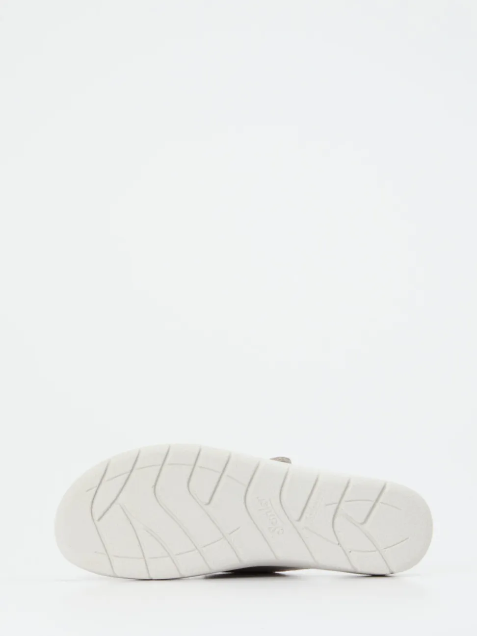 Semler – Pantolette aus Metallic-Veloursleder beige
