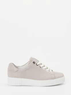 Semler – Plateau-Sneaker aus Metallicleder in Grau