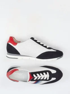 Semler – Retro-Sneaker aus Kalbleder Weiß