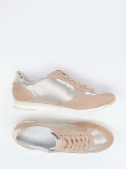 Semler – Retro-Sneaker aus Veloursleder Beige