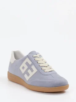 Semler – Retro-Sneaker aus Veloursleder Pastellblau