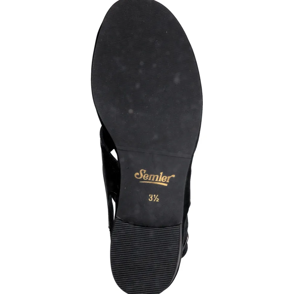 Semler – Sandalette aus Kalbleder Schwarz