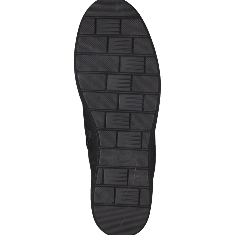 Semler – Schnürboots aus geprägtem Leder floral