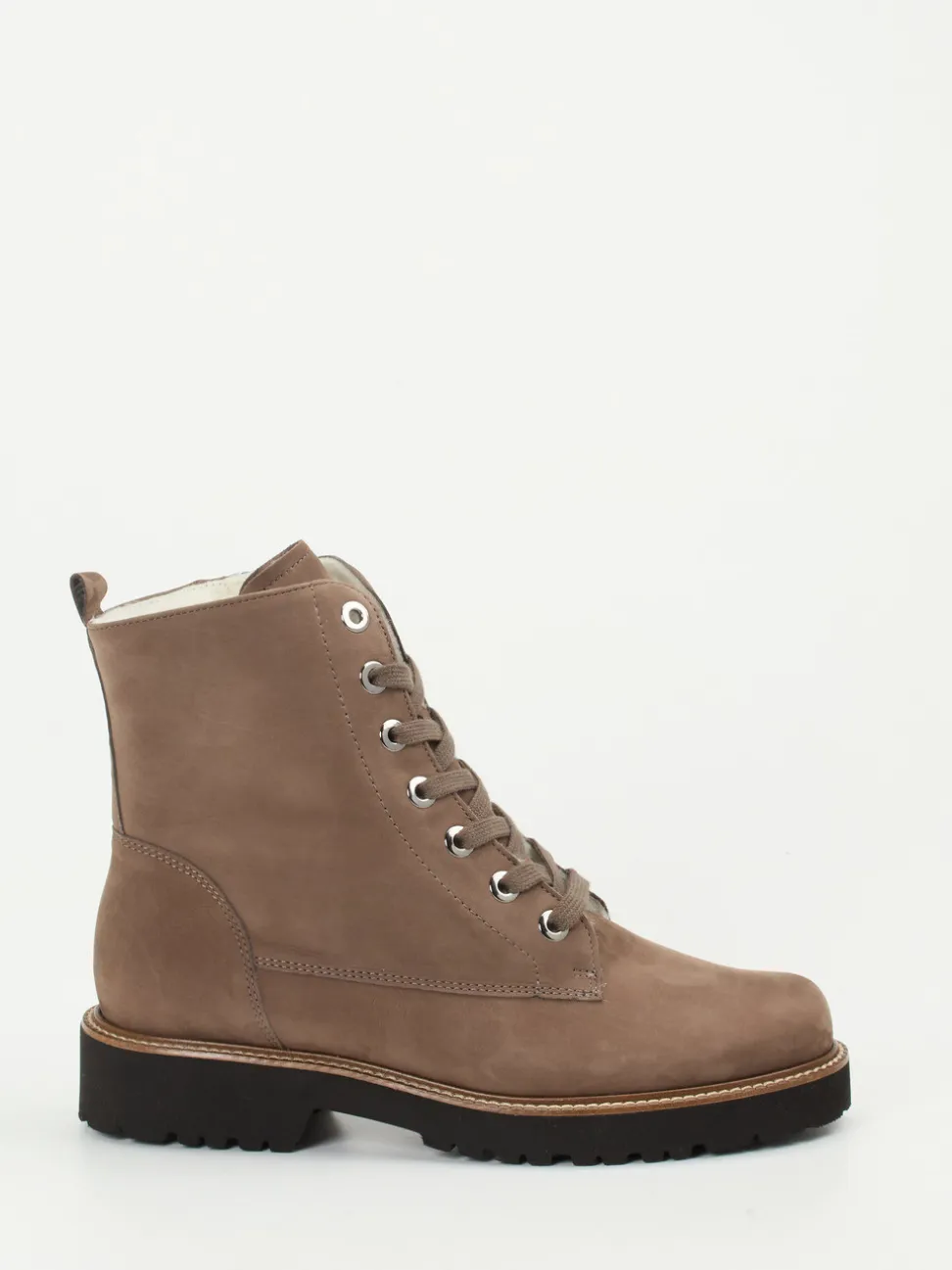 Semler – Schnürboots aus Nubukleder in Taupe