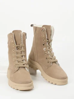 Semler – Schnürboots aus Nubukleder beigebraun