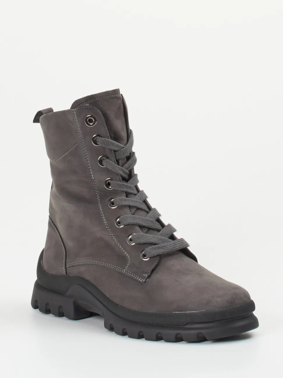 Semler – Schnürboots aus Nubukleder in Grau