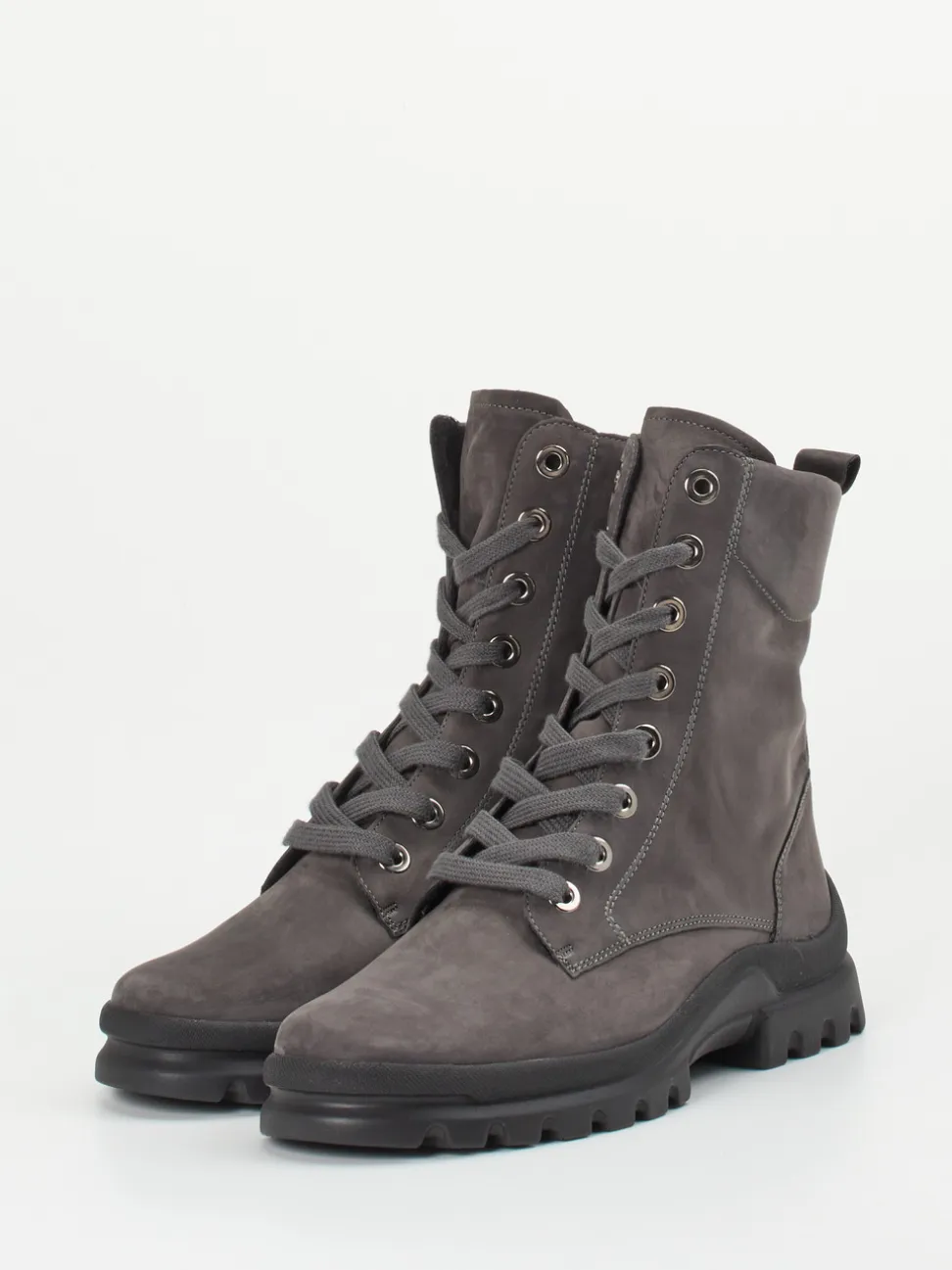 Semler – Schnürboots aus Nubukleder in Grau