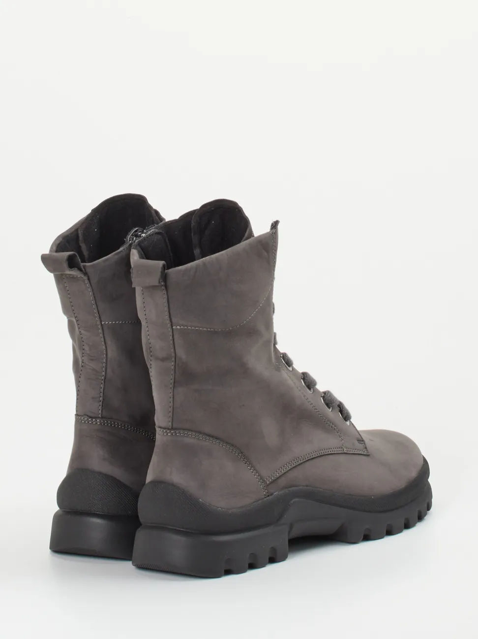 Semler – Schnürboots aus Nubukleder in Grau