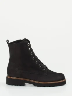 Semler – Schnürboots aus Nubukleder schwarz