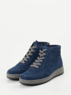 Semler – Schnürboots aus Nubukleder in Blau
