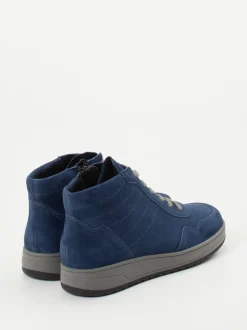 Semler – Schnürboots aus Nubukleder in Blau