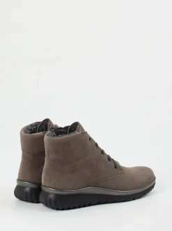 Semler – Schnürboots aus Veloursleder taupegrau