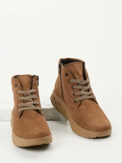Semler – Schnürboots aus Veloursleder Braun