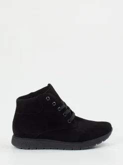 Semler – Schnürboots aus Veloursleder schwarz