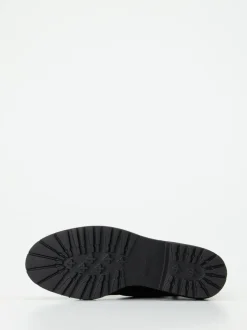 Semler – Schnürboots aus Veloursleder Schwarz