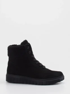 Semler – Schnürboots aus Veloursleder schwarz