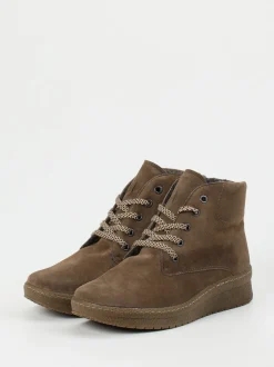 Semler – Schnürboots aus Veloursleder in Braun