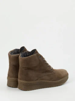 Semler – Schnürboots aus Veloursleder in Braun