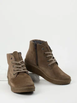 Semler – Schnürboots aus Veloursleder in Braun