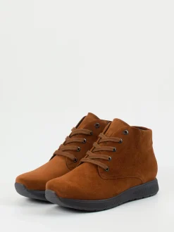 Semler – Schnürboots aus Veloursleder rostbraun