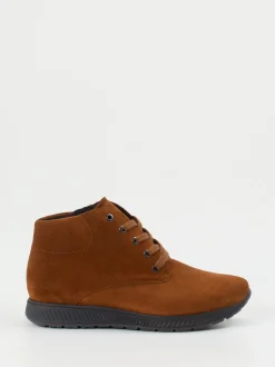 Semler – Schnürboots aus Veloursleder rostbraun