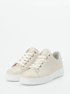 Semler – Schnürschuh aus Kalbleder Cremeweiß
