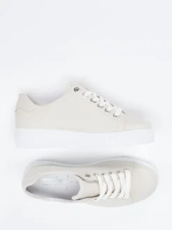 Semler – Schnürschuh aus Kalbleder Cremeweiß