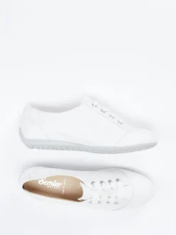 Semler – Schnürschuh aus Kalbleder weiß