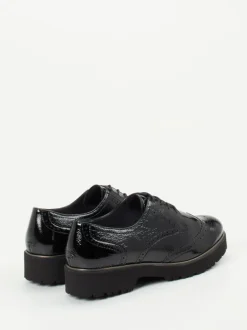 Semler – Schnürschuh aus Lackleder schwarz