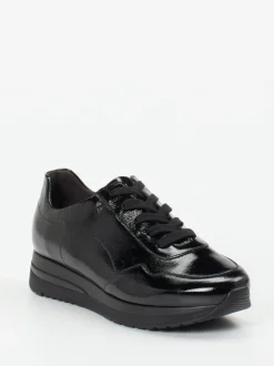 Semler – Schnürschuh aus Lackleder schwarz