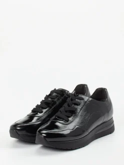 Semler – Schnürschuh aus Lackleder schwarz