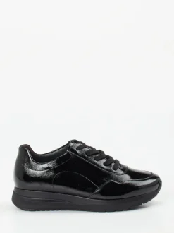 Semler – Schnürschuh aus Lackleder schwarz