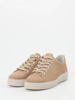 Semler – Schnürschuh aus Nubukleder in Beige