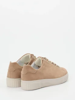 Semler – Schnürschuh aus Nubukleder in Beige