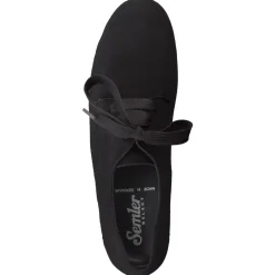 Semler – Schnürschuh aus Samtziegenleder schwarz
