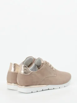Semler – Schnürschuh aus Veloursleder Beige