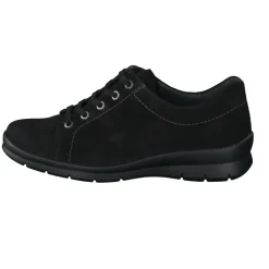 Semler – Schnürschuhe aus Veloursleder schwarz