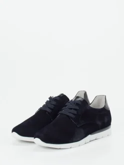 Semler – Schnürschuhe aus Veloursleder Dunkelblau