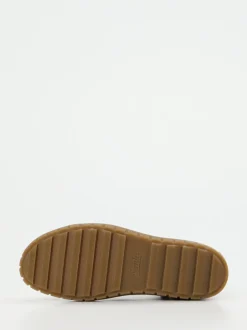 Semler – Schnürstiefelette aus Veloursleder cognacbraun