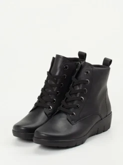 Semler – Schnürstiefelette aus Kalbleder schwarz
