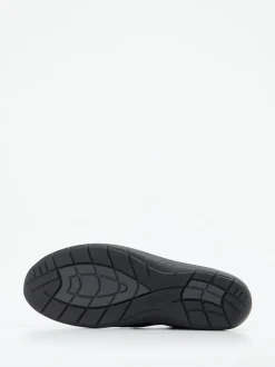 Semler – Schnürstiefelette aus Veloursleder blau