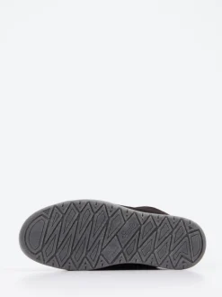 Semler – Schnürstiefelette aus Veloursleder schwarz