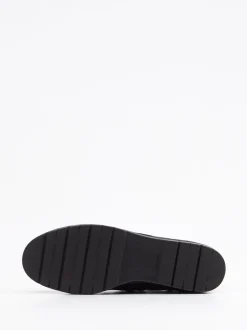 Semler – Schnürstiefelette aus Veloursleder blau