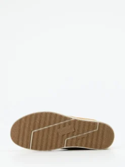 Semler – Schnürstiefelette aus Veloursleder cognacbraun