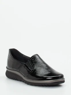 Semler – Slipper aus Lackleder Schwarz
