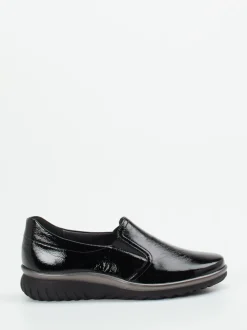 Semler – Slipper aus Lackleder Schwarz