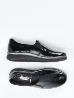 Semler – Slipper aus Lackleder Schwarz