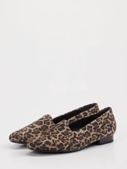 Semler – Slipper aus Leder mit Leoprint