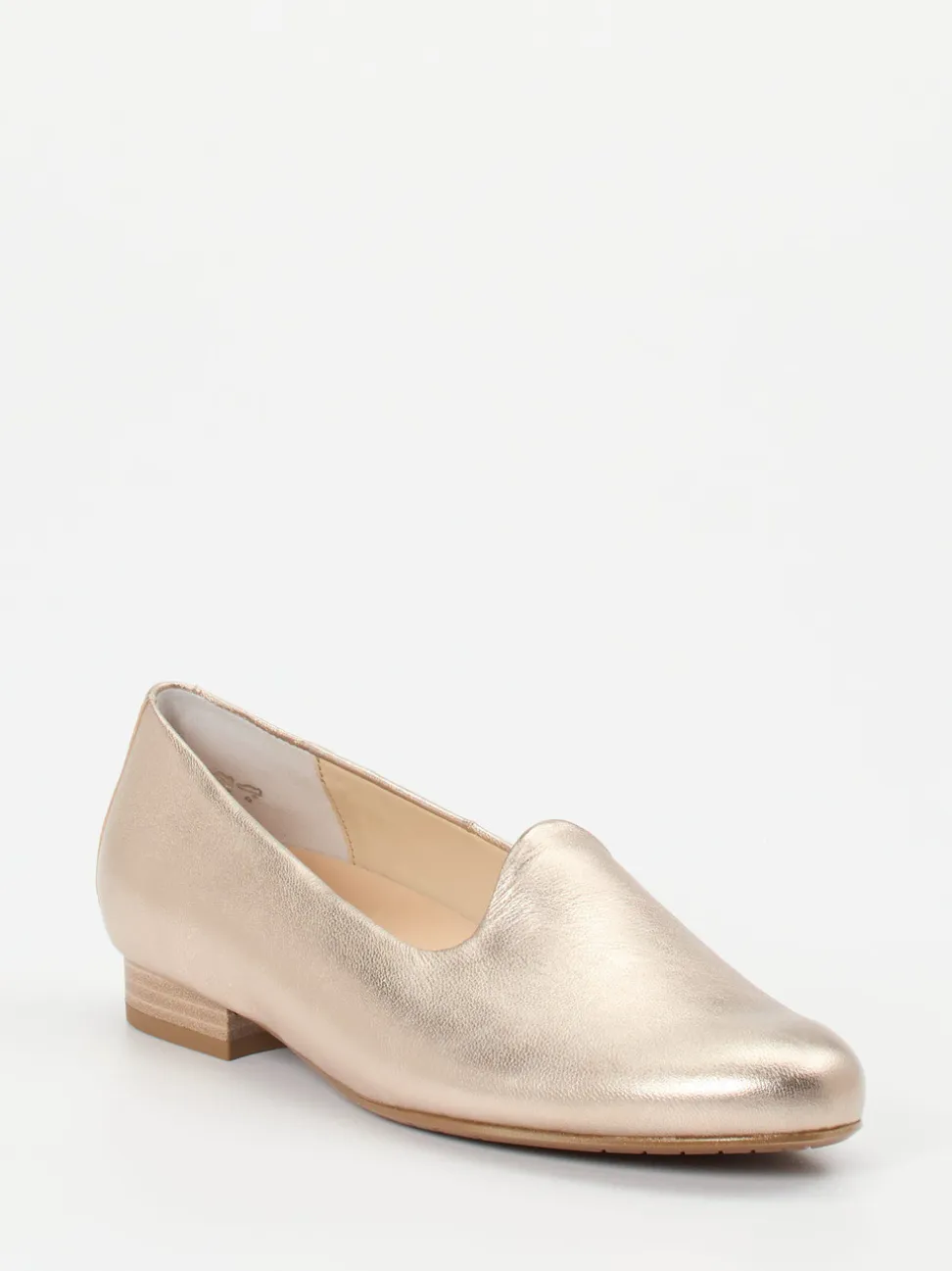 Semler – Slipper aus Metallicleder in Gold